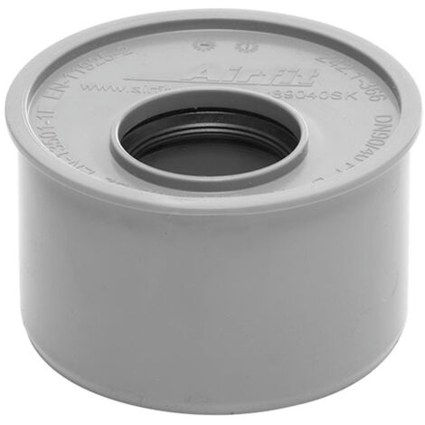 airfit Superkurz-Reduzierstück DN 90x40aus PP, grau