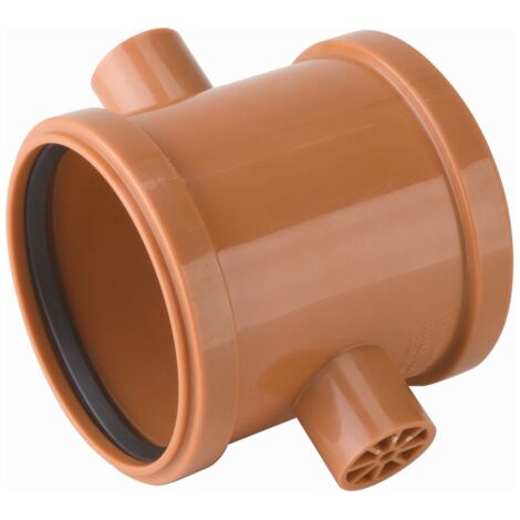airfit PP-Doppelschiebemuffe Plus DN 110für KG-Rohre, rotbraun