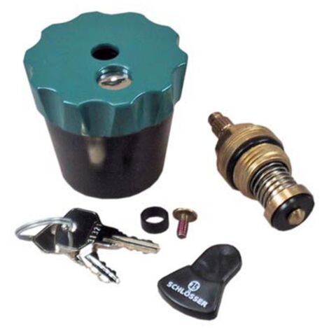 Wassersafe 1/2 Zoll abschließbar für Auslaufventil inkl. Spindel für Garten Wasserhahn