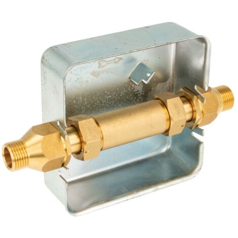 JS Wasserzähler-Unterputz-Einbaukasten 1/2 Aussengewinde - Ø 15 mm Lötmuffe - Typ UPK 9020