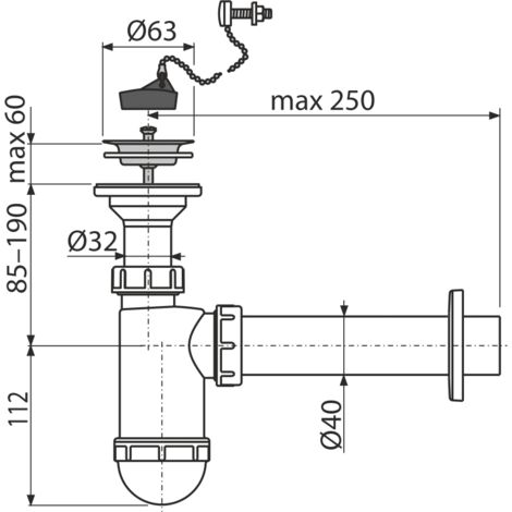 2er-Pack Siphon-Stopfen 45 Mm – Blindkappe Aus PV Produktbild-Vorschau 2