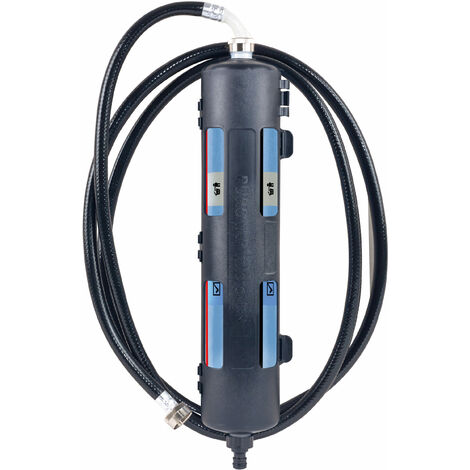 Elysator 300 micro DS - Vollentsalzungspatrone mit Wandhalter & Füllschlauch Purotap mit Farbumschlag (1/4)