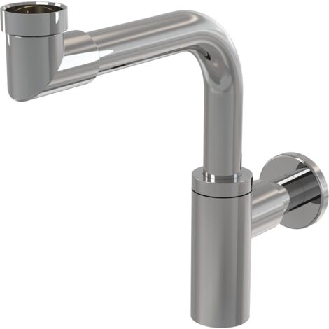 Alcadrain Siphons - Waschtisch-Siphon Design, Durchmesser 32 mm, platzsparend, Metall A403 (1/3)