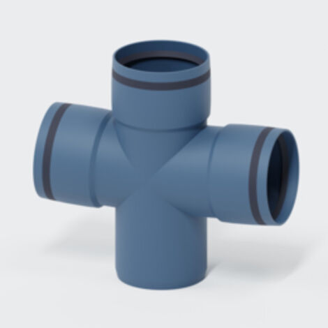 Poloplast POLO-KAL XS-Rohr PKXDA Abzweig Doppelabzweig 90/90/87,5° 102847