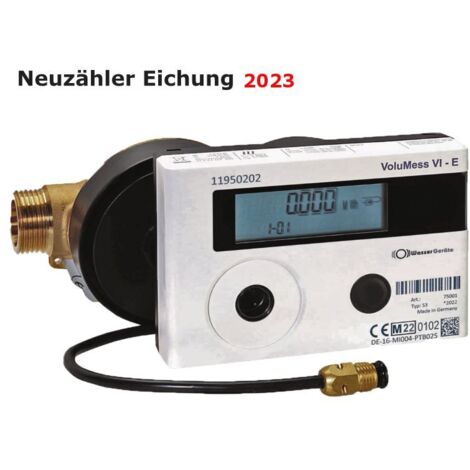 Wärmemengenzähler VoluMess VI Komfort, Qn 1,5 - Fühler-Ø 5,0 mm - 3/4'' - L 110 mm