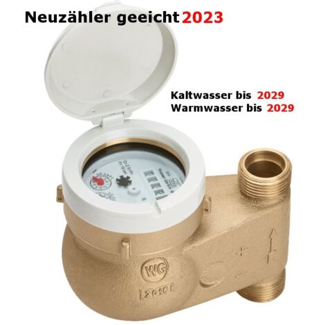 Hauswasserzähler MNRS für Kaltwasser Qn 2,5 3/4" 105 mm inklusive Eichung
