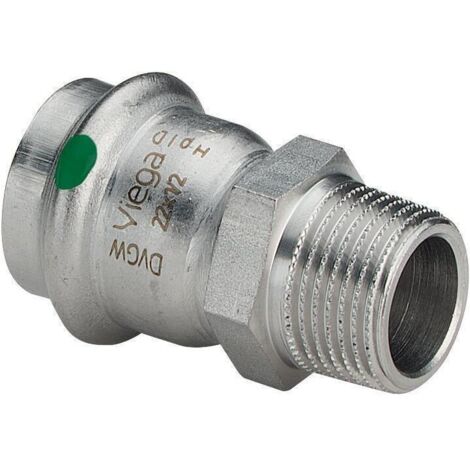 VIEGA Übergangsstück AG Sanpress Inox Edelstahl 28mmx1" (1/5)