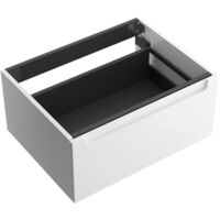 Salgar Waschtischunterschrank MONTERREY 800 1 Metallschublade mit Softeinzug WHITE COTTON 797 x 270 x 450 mm