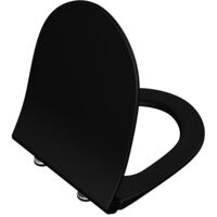 VitrA WC-Sitz Sento Slim mit Absenkautomatik Quick Release schwarz matt 120-083R409