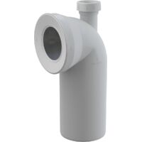 Alcadrain A90-90P40A WC Anschlussbogen 90° mit Konnektor Anschluss DN40