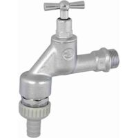 JS AUSLAUFVENTIL MIT RB+SV, O. RV KNEBEL-OBERTEIL,1/2",MATT CHROM