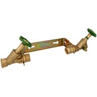 JS Einbaugarnitur 1 1/2 Zoll für Hauswasserzähler mit Baulänge 260 mm, verstellbare Ausführung - verzinkt
