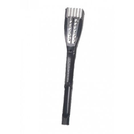 Eplucheur 5 en 1 - Venteo - Eplucheur multifonctions pour les fruits et légumes - Evideur de pomme - Ecailleur de poisson - Coupe frite ondulé - Lame en acier inoxydable - Noir