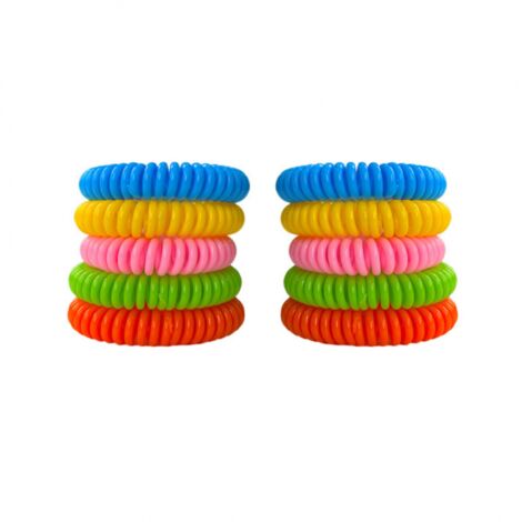 Bracelet citronnelle (10 pièces) - VENTEO - Résiste à l'eau - Pack de 10 Bracelets pour Adultes et Enfants (1/5)