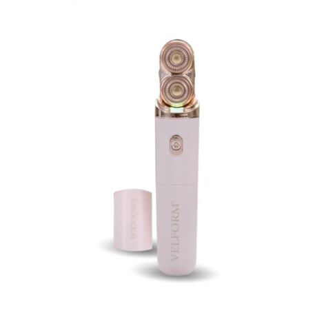 Venteo – Epilateur électrique femme – Têtes flottantes plaquées or 18 carats – Lumière LED intégrée – Épilation sans douleur rapide