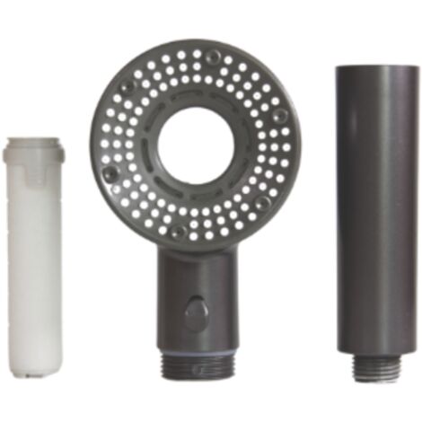 VENTEO - Pommeau De Douche Haute Pression + Cartouche x5 Pommeau De Douche Anti Calcaire Pommeau De Douche Filtrant Avec Bouton Pression Équipement Sanitaire Salle De Bain (1/5)