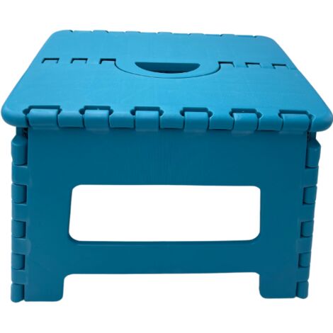 Turquoise 31.5 x 25.5 X 22 cm VENTEO - Marche Pied Pliable 25 cm  Tabouret Pliant Antidérapant  Plateforme d'Accès Domestique Stable pour Atteindre Meubles Étagères Placards