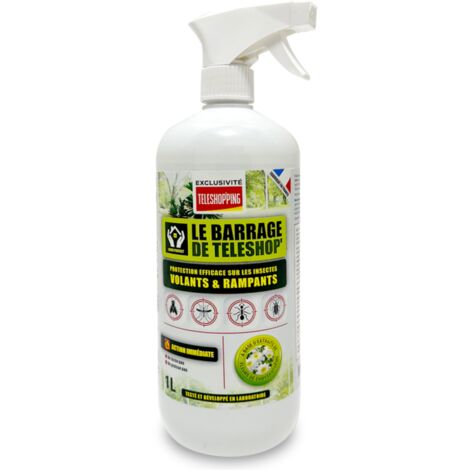 VENTEO - barrage aux insectes teleshopping - interieur & exterieur  spray fourmis - multi-insectes  anti pucerons plantes exterieur