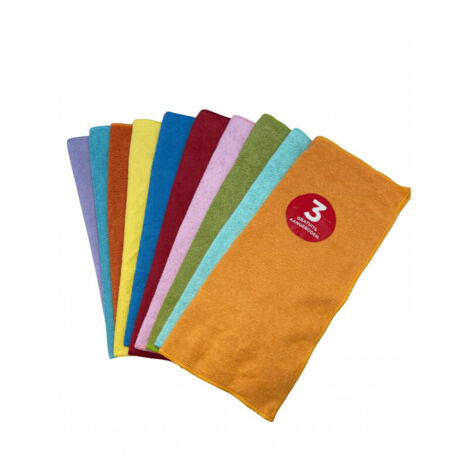 Venteo – Lot de 10 chiffons microfibres ultra-absorbants – Anti-statiques pour surfaces intérieures et extérieures – Éco-responsables
