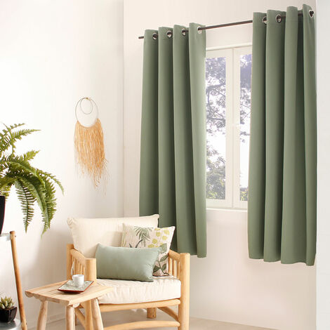 Rideau occultant OBSKUR 140 x 180 cm coloris ARGILE