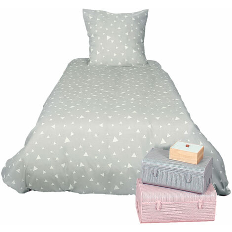 Parure de couette microfibre 82 g/m² 140x200 PISA (1/5)