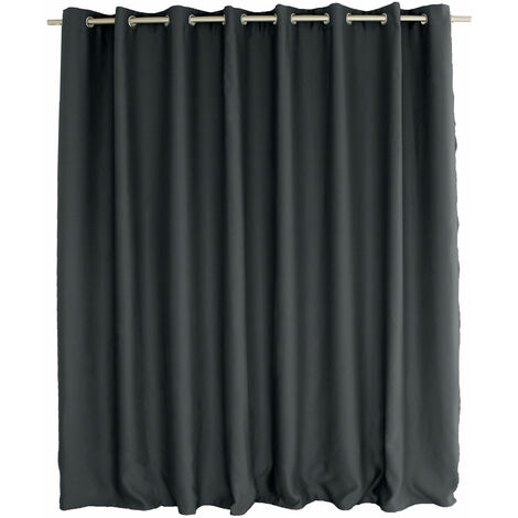 Rideau occultant OBSKUR 300 x 240 cm coloris GRIS FONCE