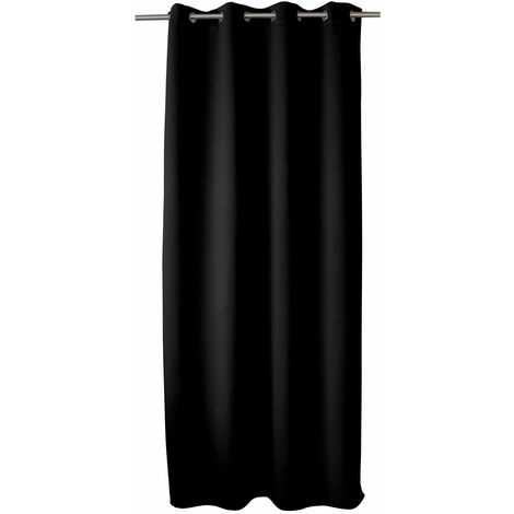 Rideau occultant et isolant uni noir - 140x240cm - Noir
