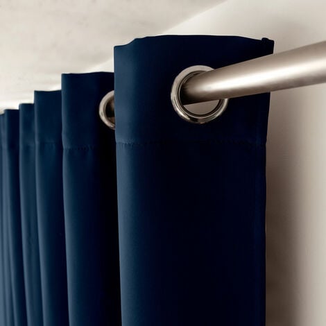 Rideau occultant OBSKUR 140 x 240 cm coloris BLEU MARINE