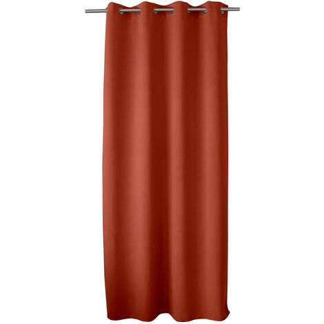 Homemaison – Rideau occultant 140 x 240 cm – 100% polyester – Masquage lumière 95% – 8 œillets métal chromé pour installation facile (1/4)