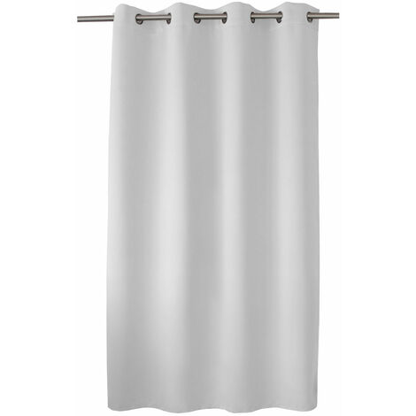 Rideau occultant OBSKUR 140 x 180 cm coloris BLANC GRISE