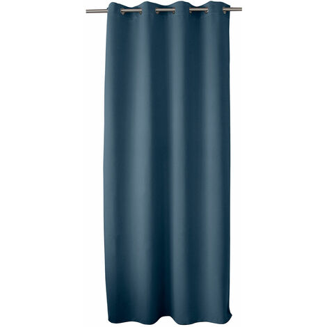 Rideau occultant OBSKUR 140 x 240 cm coloris BLEU JEAN (1/5)