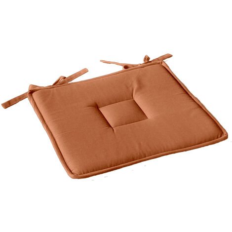 Galette plate à nouettes 40x40 cm LOLA 100% coton MARRONCAMEL