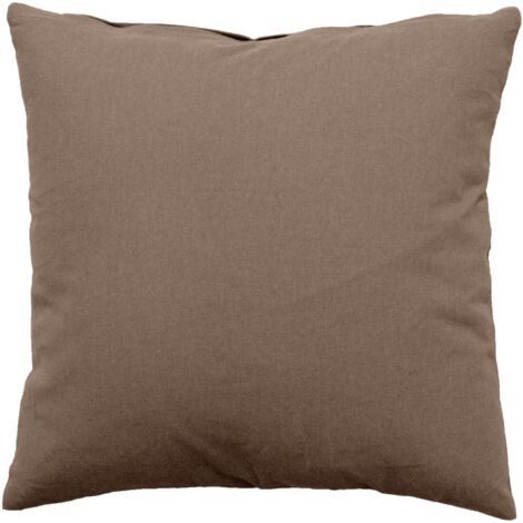 Coussin uni effet Bachette déhoussable - 60 x 60 cm