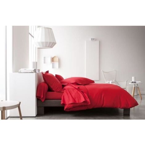 Drap Plat Privacy 240x300 cm 100% coton 57 Fils TODAY Rouge