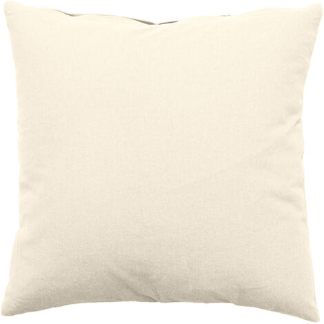 Coussin uni effet Bachette déhoussable - 60 x 60 cm