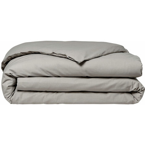Housse de couette 100% coton bio 140x200 cm ORGANIC coloris Dune (1/5)