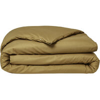 Housse de couette 100% coton 240x220 cm ESSENTIAL coloris Bronze