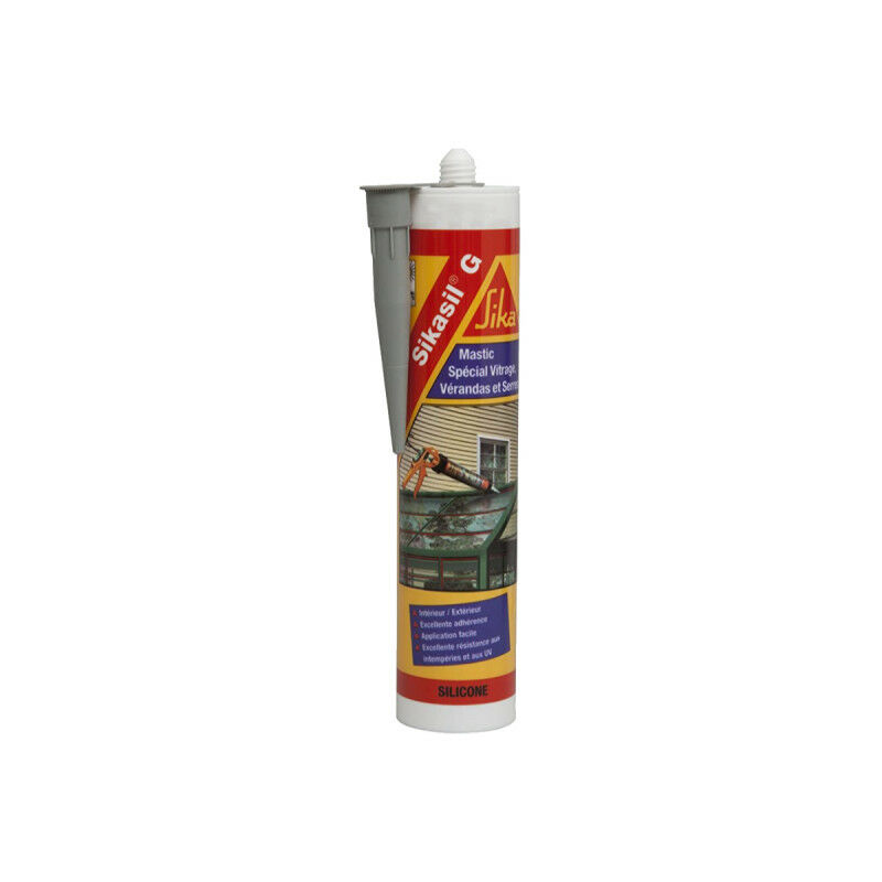 Mastic silicone verre acétique GP pour cuisine salle de bain