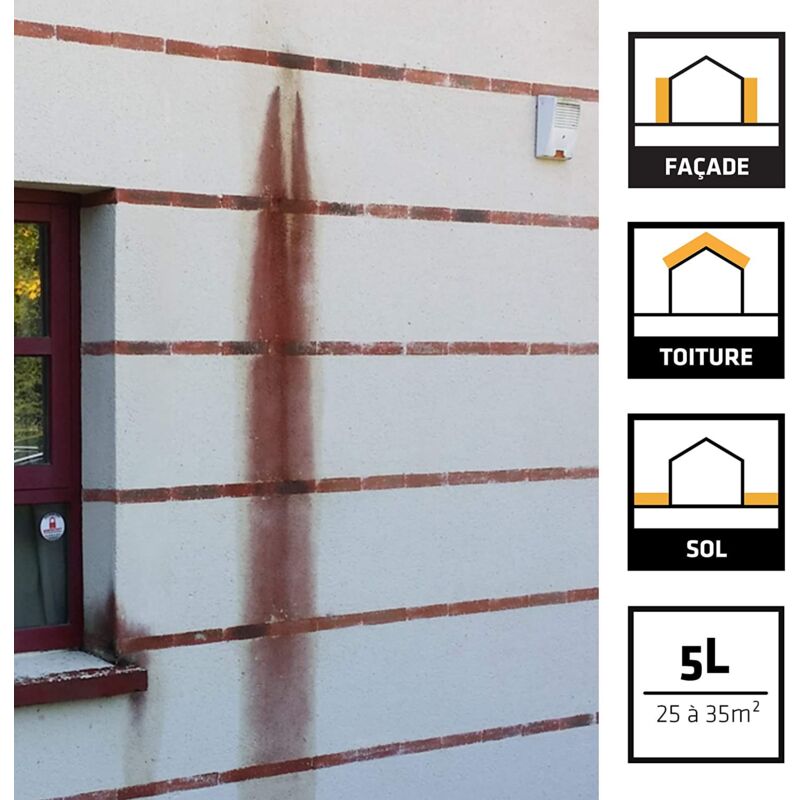 Traitement algicide et fongicide SIKA - Sikagard-126 Stop Rouge - 20L 3