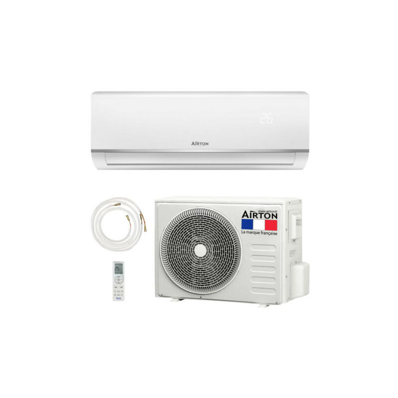 Pack pompe à chaleur réversible bi-split AIRTON - A Poser Soi-meme - 2500W - 2500W - Readyclim
