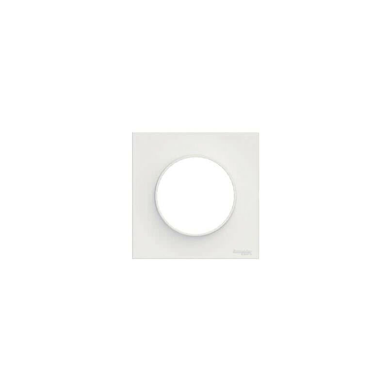 Plaque de finition Odace 1 poste blanc Schneider Electric