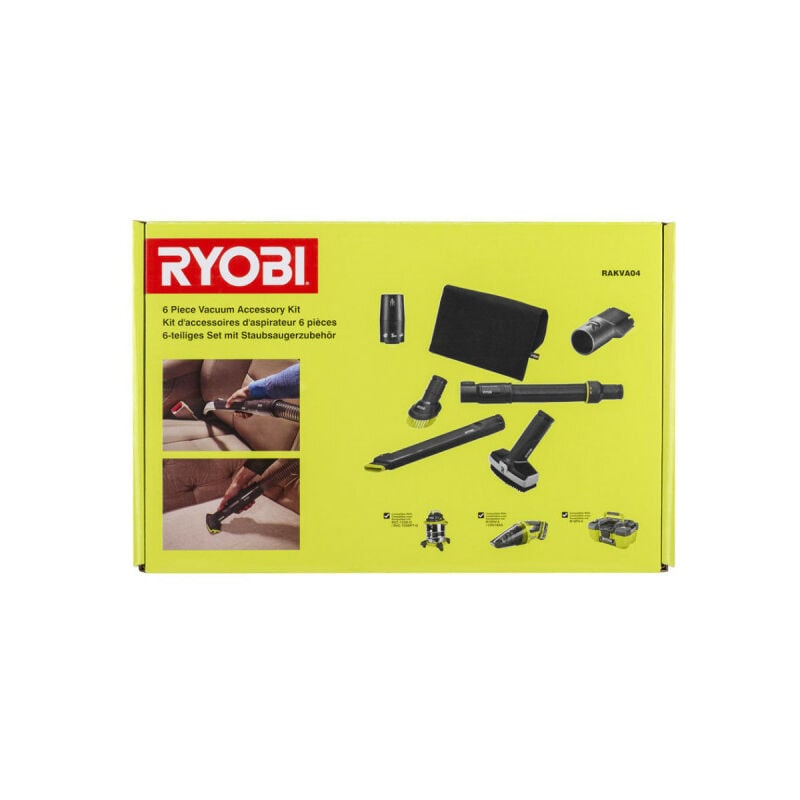 Pack RYOBI Aspirateur eau et poussière - 1250W - 20L - RVC-1220I-G -  Ponceuse excentrique électrique - 300W - 125mm - ROS300 - Espace Bricolage