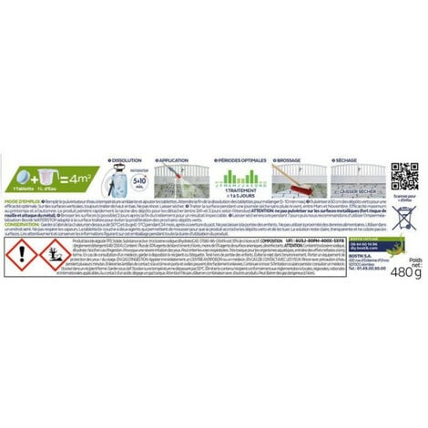 Traitement anti-dépôts verts BOSTIK WATERSTOP - 30 tablettes