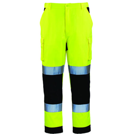 Pantalon de travail homme à haute visibilité multipoches PATROL hi-viz jaune/marine TM - COVERGUARD - 7PAJPM (1/8)
