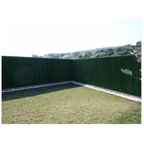 Haie artificielle 126 ULTRA 1,00m x 3m – PVC de haute qualité traité anti-UV – Densité 1333 gr/m2 pour occultation efficace – Jet7Garden