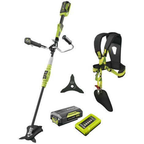 Pack RYOBI débrousailleuse 36V Lithium-ion RBC36X26B - lame 3 dents tri-arc diamètre 26cm RAC117