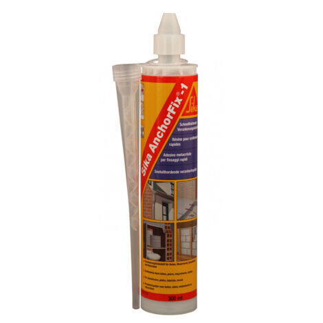 Sika – Résine de scellement chimique rapide 300ml – Pour béton cellulaire et maçonnerie – Durcissement rapide – Classement A+ COV - Anchorfix-1