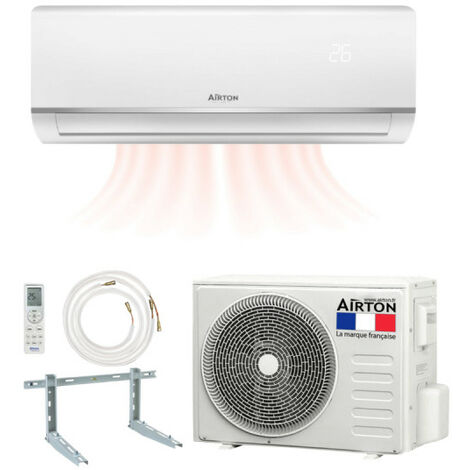 Pack Climatiseur Réversible Airton - A Poser Soi-meme - 5270w - Readyclim 4m - 40973 à Prix