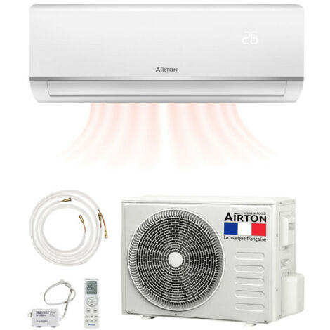 Pack pompe à chaleur réversible AIRTON - A poser soi-même - 3500W - Readyclim 4M - WIFI