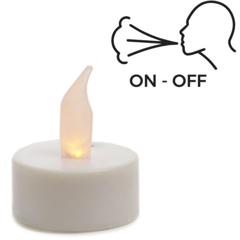 Bougie led fonction soufflage on-off ø3,7cm (1/2)